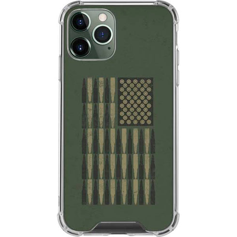 Bullet American Flag iPhone 12 Pro Clear Case