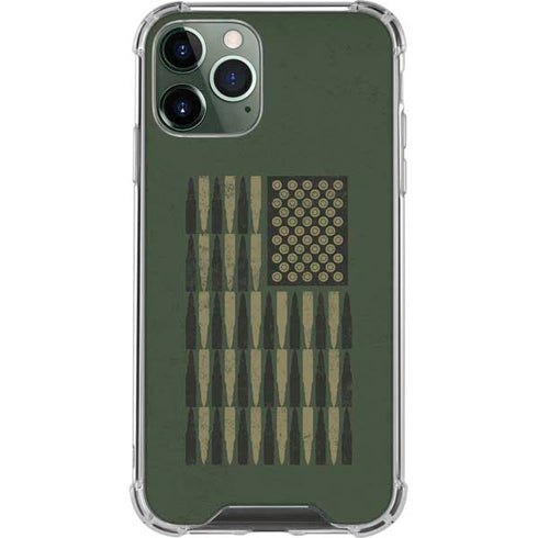 Bullet American Flag iPhone 12 Pro Max Clear Case