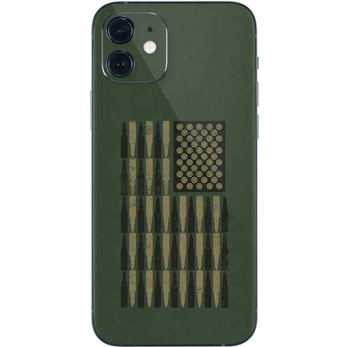Bullet American Flag iPhone 12 Skin