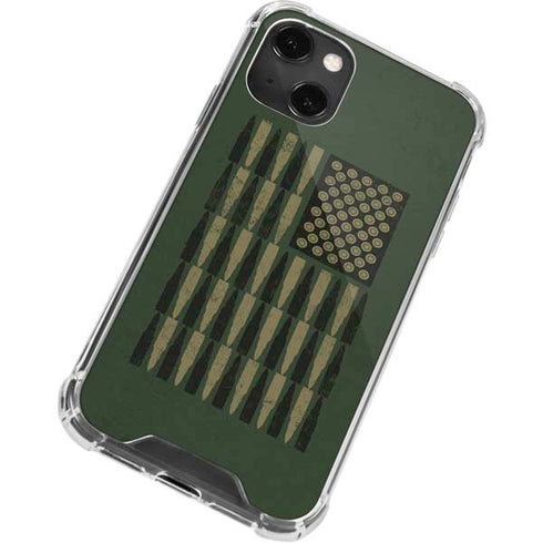 Bullet American Flag iPhone 13 Mini Clear Case