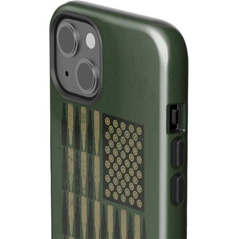 Bullet American Flag iPhone 14 Plus Impact Case
