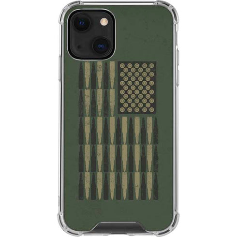 Bullet American Flag iPhone 14 Plus Clear Case
