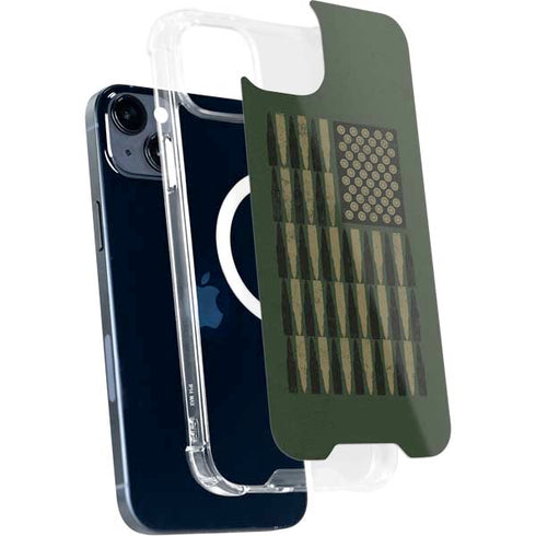 Bullet American Flag iPhone 15 Plus MagSafe Case