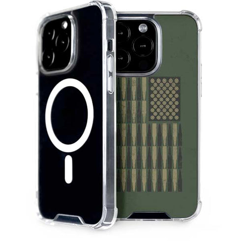 Bullet American Flag iPhone 14 Pro MagSafe Case