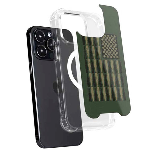 Bullet American Flag iPhone 15 Pro MagSafe Case