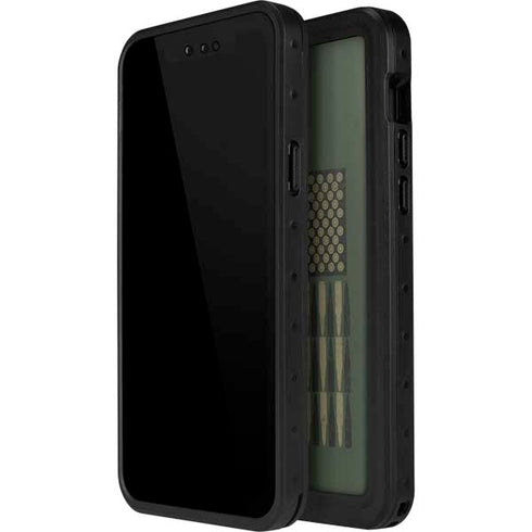 Bullet American Flag iPhone 14 Pro Max Waterproof Case