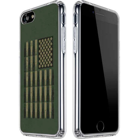 Bullet American Flag iPhone SE (2nd & 3rd Gen) Clear Case