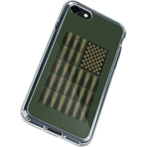 Bullet American Flag iPhone SE (2nd & 3rd Gen) Clear Case
