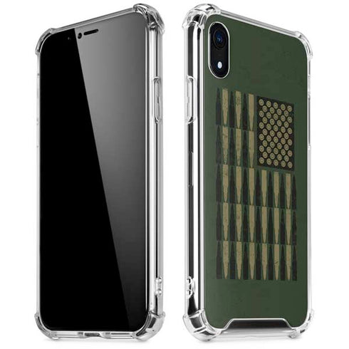 Bullet American Flag iPhone XR Clear Case