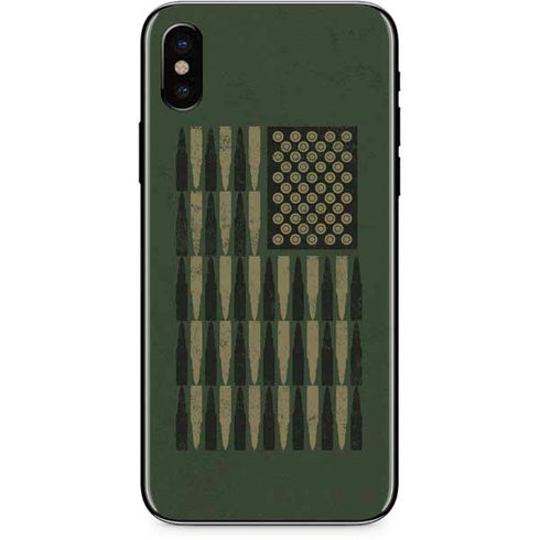Bullet American Flag iPhone XS Max Skin
