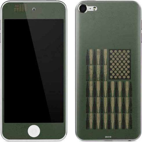 Bullet American Flag Apple iPod Skin