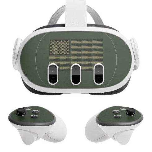Bullet American Flag Meta Quest 3 Skin