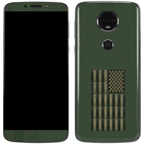Bullet American Flag Moto E5 Plus Skin