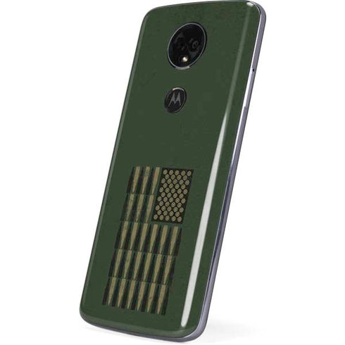 Bullet American Flag Moto E5 Plus Skin