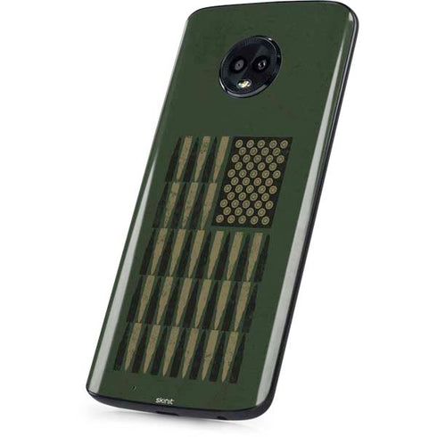 Bullet American Flag Moto G6 Skin