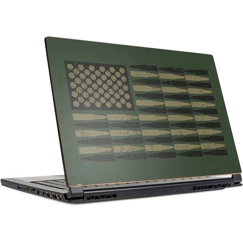 Bullet American Flag MSI GS65 Stealth Laptop Skin