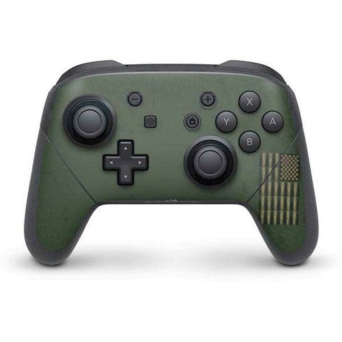 Bullet American Flag Nintendo Switch Pro Controller Skin
