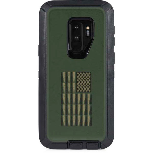Bullet American Flag Otterbox Defender Galaxy Skin