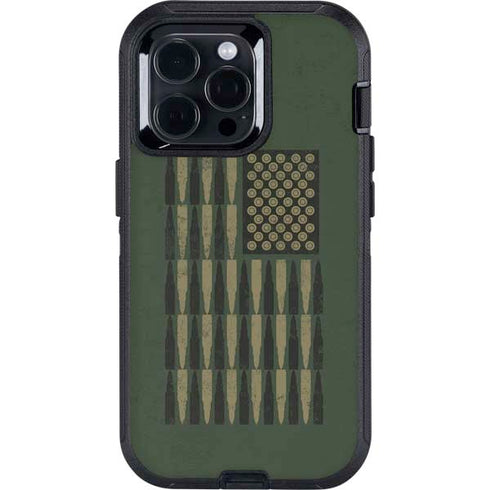 Bullet American Flag Otterbox Defender iPhone Skin