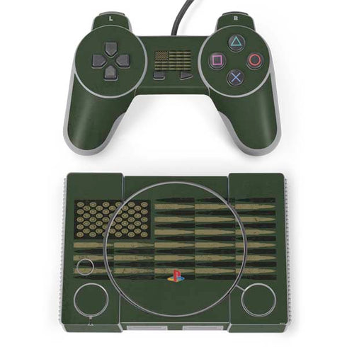 Bullet American Flag PlayStation Classic Bundle Skin