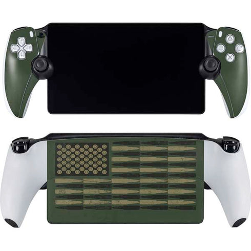 Bullet American Flag PlayStation Portal Remote Player Skin