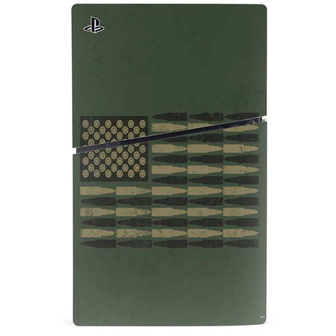 Bullet American Flag PS5 Slim Disk Bundle Skin