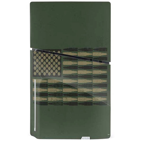 Bullet American Flag PS5 Slim Disk Console Skin