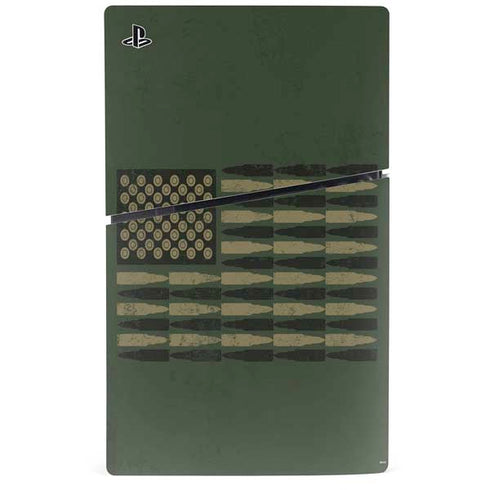 Bullet American Flag PS5 Slim Digital Edition Bundle Skin