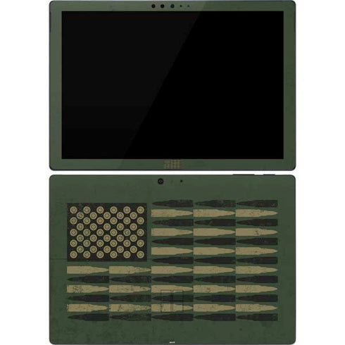 Bullet American Flag Surface Pro 7 Skin