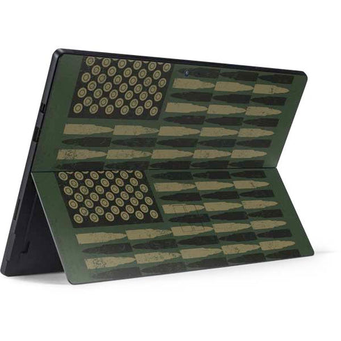 Bullet American Flag Surface Pro 7 Skin