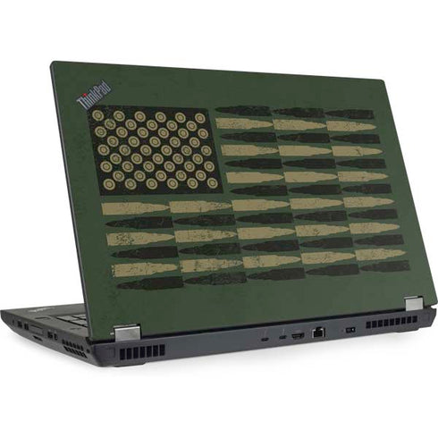 Bullet American Flag Lenovo ThinkPad Skin