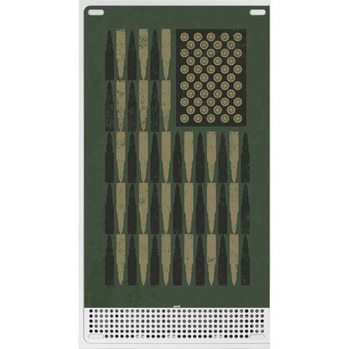 Bullet American Flag Xbox Series S Console Skin