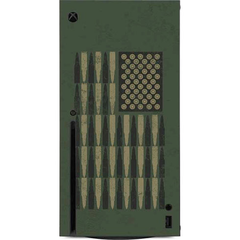 Bullet American Flag Xbox Series X Console Skin