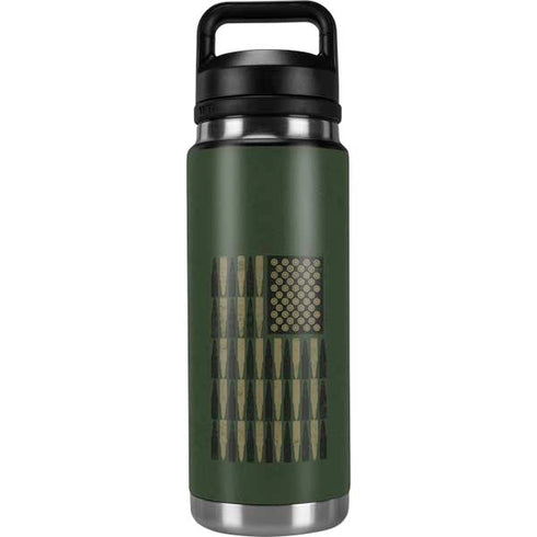 Bullet American Flag YETI Rambler 26oz Bottle Skin