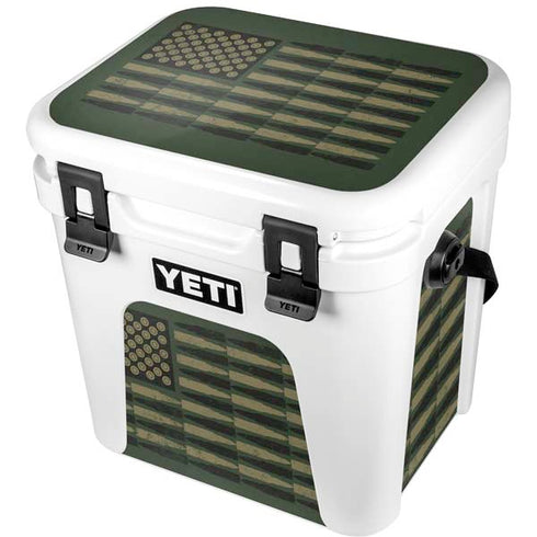 Bullet American Flag YETI Roadie 24 Hard Cooler Skin