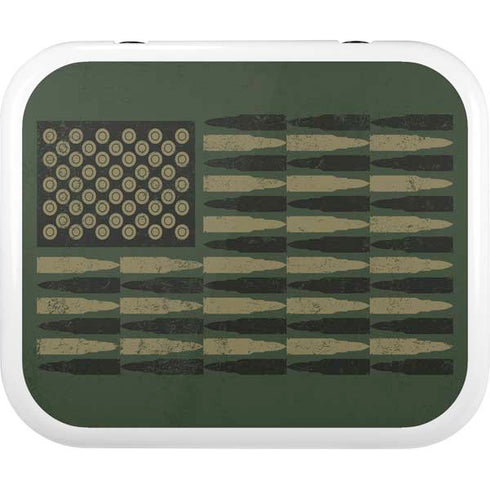 Bullet American Flag YETI Roadie 24 Hard Cooler Skin