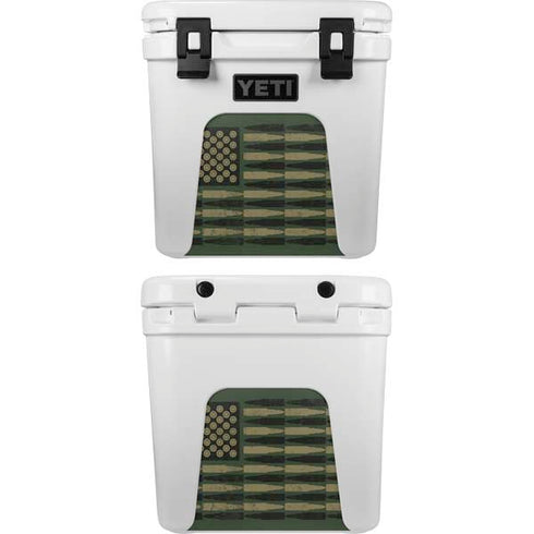 Bullet American Flag YETI Roadie 24 Hard Cooler Skin