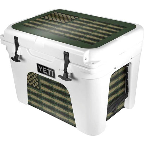 Bullet American Flag YETI Tundra 35 Hard Cooler Skin