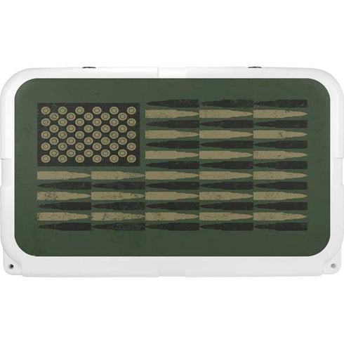 Bullet American Flag YETI Tundra 45 Hard Cooler Skin