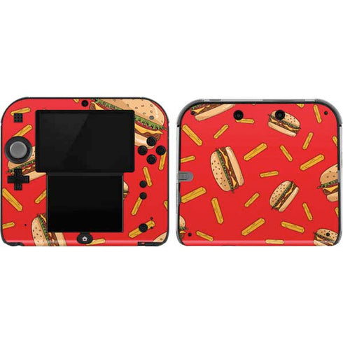 Burgers and Fries Nintendo 2DS Skin