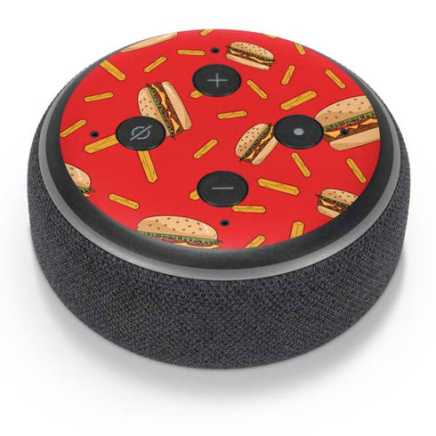 Burgers and Fries Amazon Echo Dot Skin