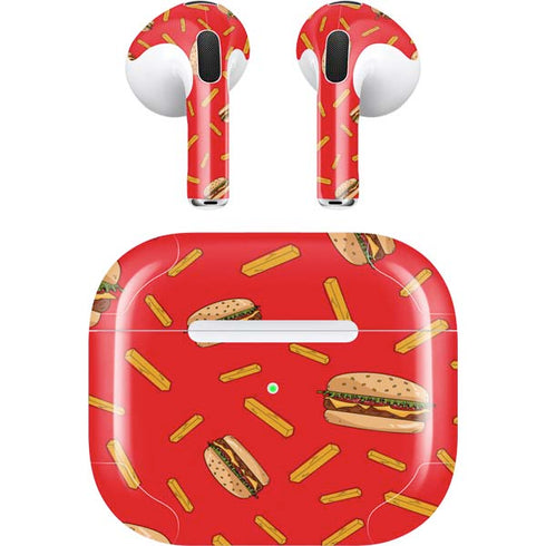 Burgers and Fries Apple AirPods (3rd Gen 2021) Skin