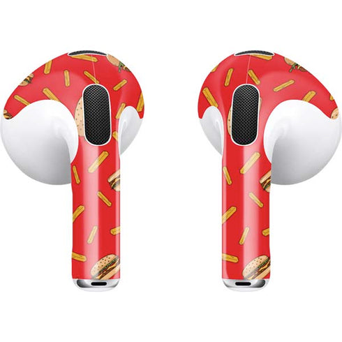 Burgers and Fries Apple AirPods (3rd Gen 2021) Skin