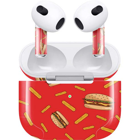 Burgers and Fries Apple AirPods (3rd Gen 2021) Skin