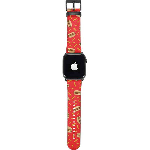 Burgers and Fries Apple Watch Band 42-44mm
