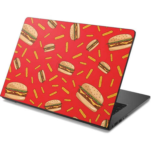 Burgers and Fries Dell Chromebook Skin