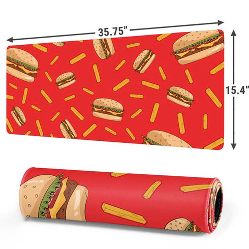 Burgers and Fries Gaming Mouse Pad