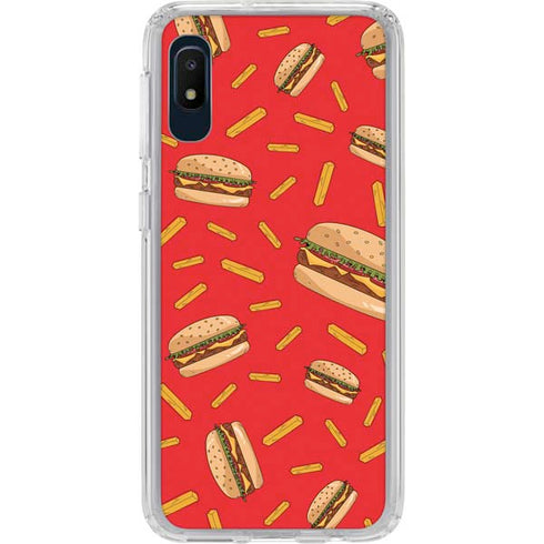 Burgers and Fries Galaxy A10e Clear Case