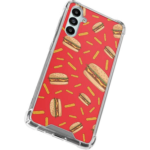 Burgers and Fries Galaxy A14 5G Clear Case