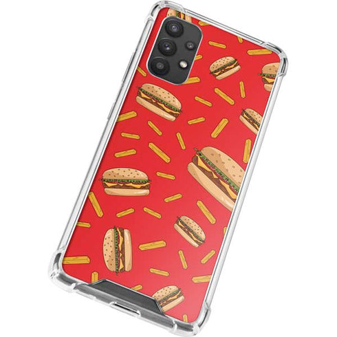 Burgers and Fries Galaxy A32 5G Clear Case